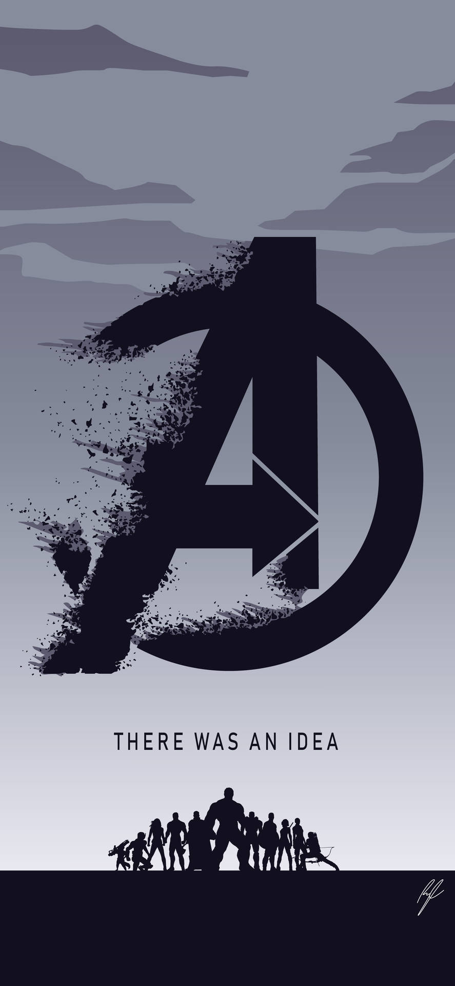 Avengers Logo Marvel Iphone X Background