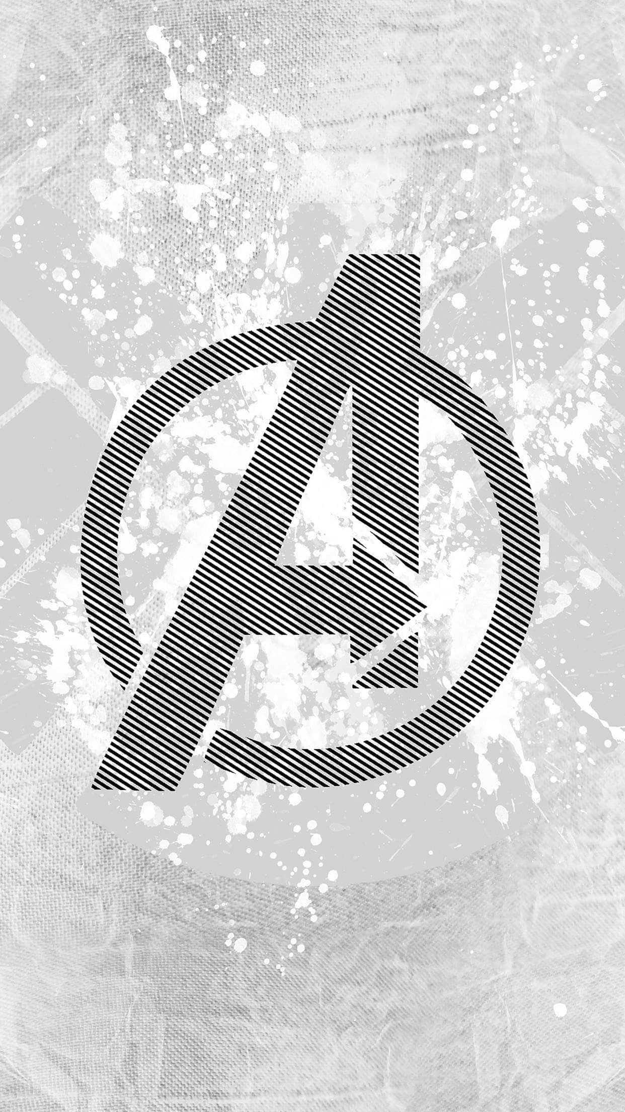 Avengers Logo On A White Background Background