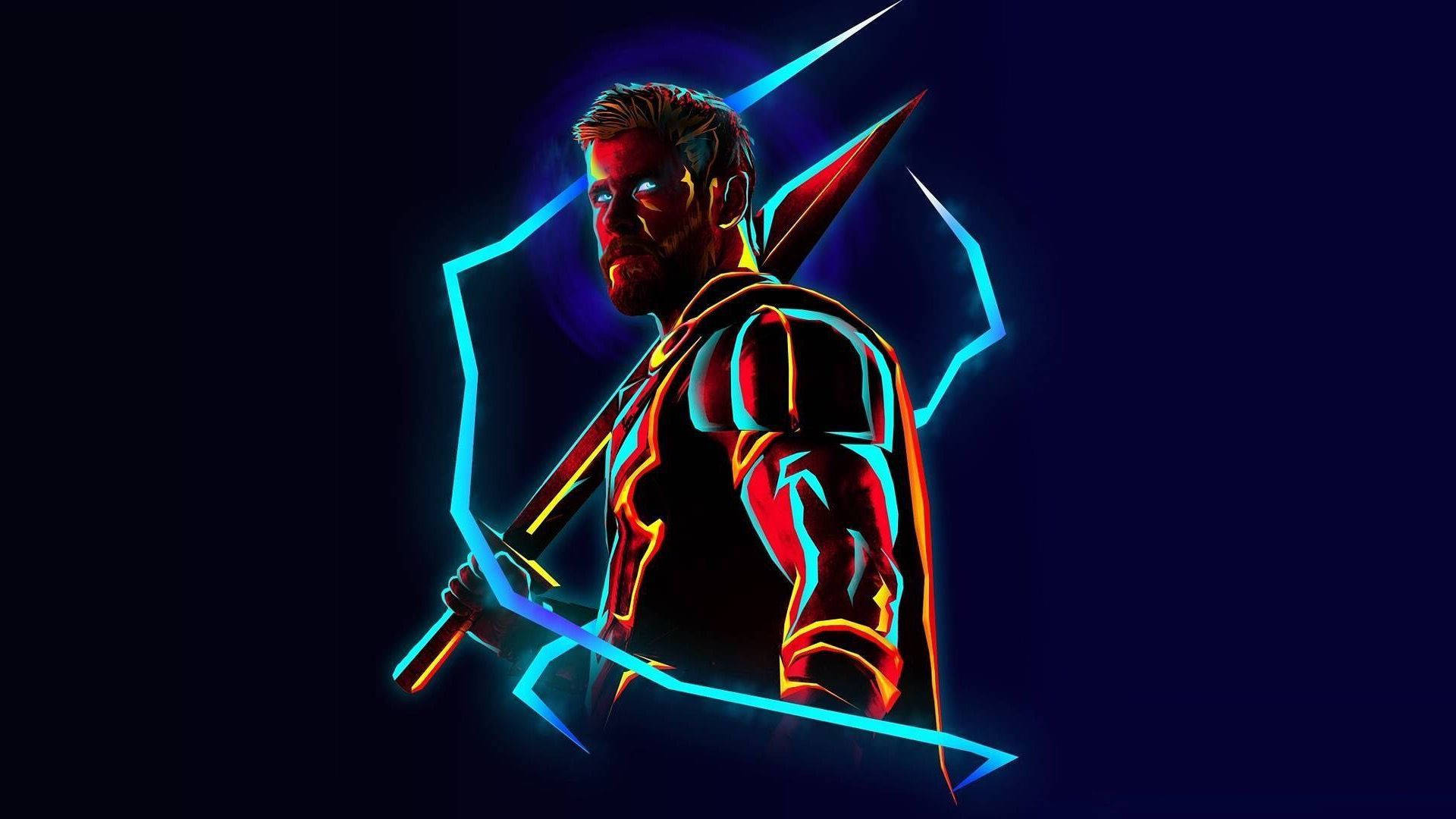 Avengers Neon Thor Desktop