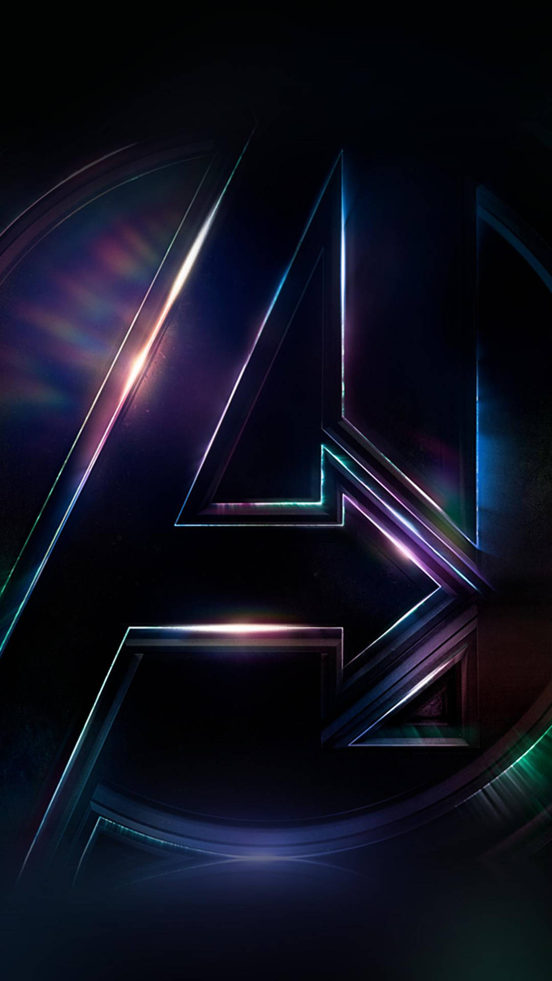 Avengers Purple Logo 4k Marvel Iphone Background