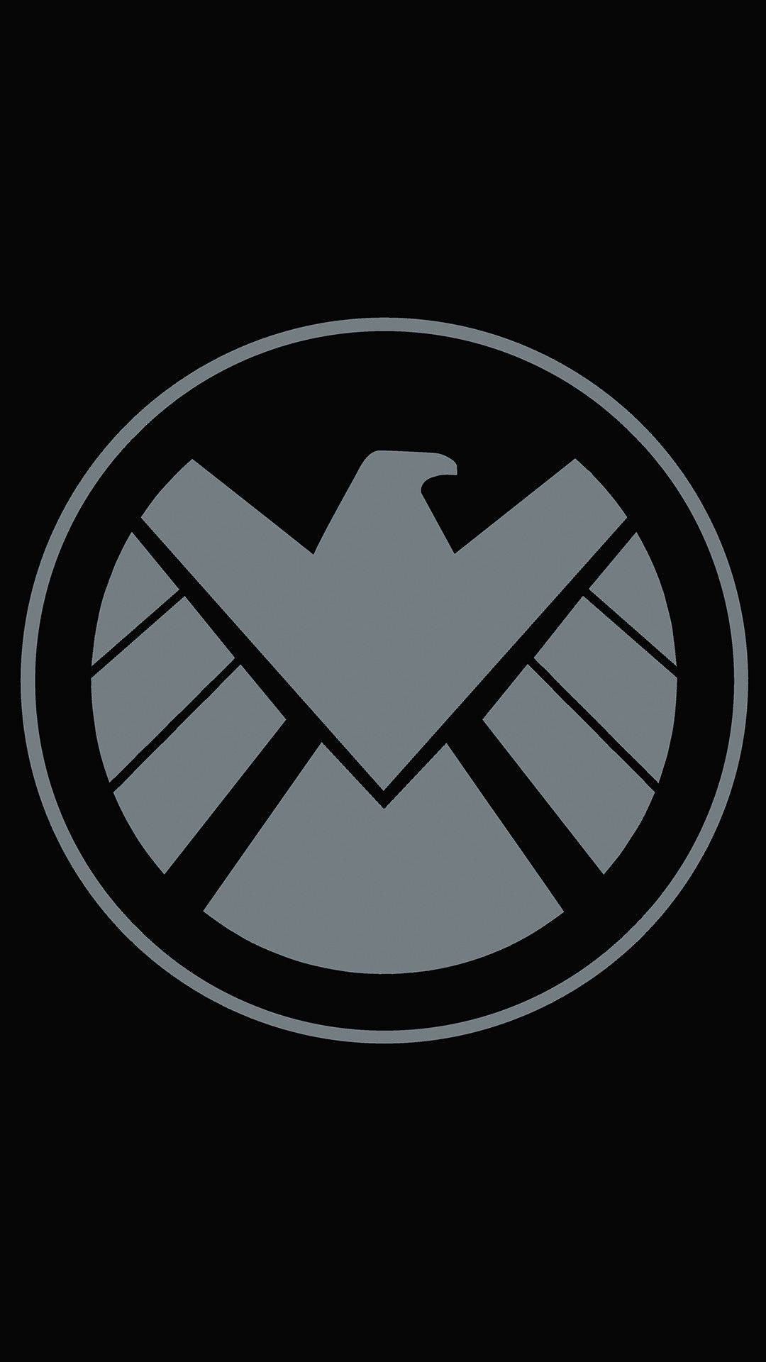 Avengers Shield Logo Marvel Phone Background