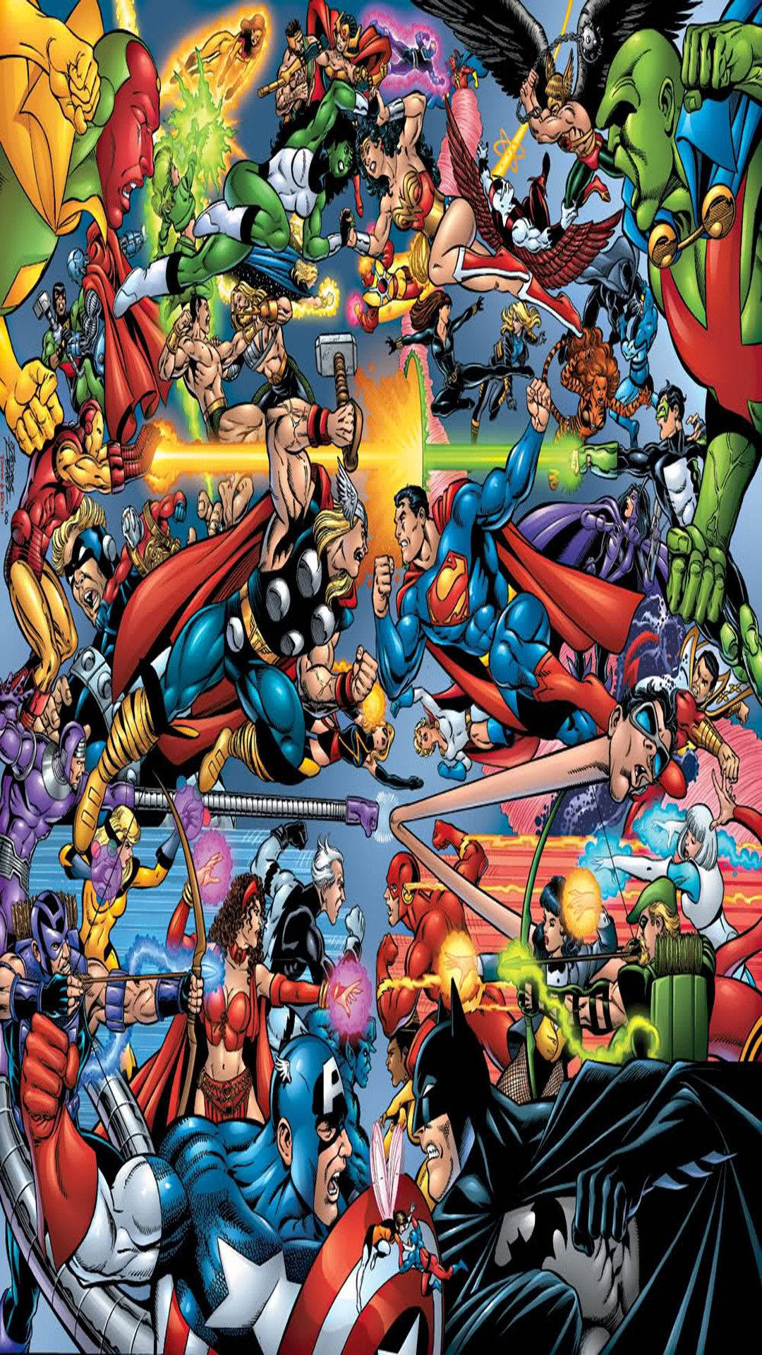 Avengers Silhouette Art Marvel Phone Background