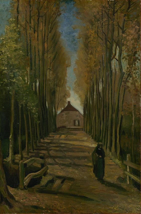 Avenue Of Poplars In Autumn Famous Painting