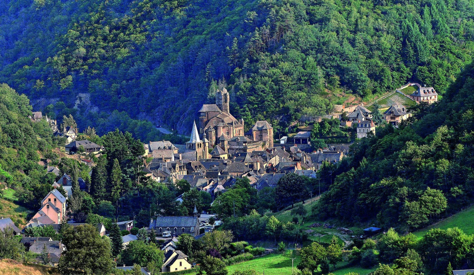 Aveyron Valley France Background