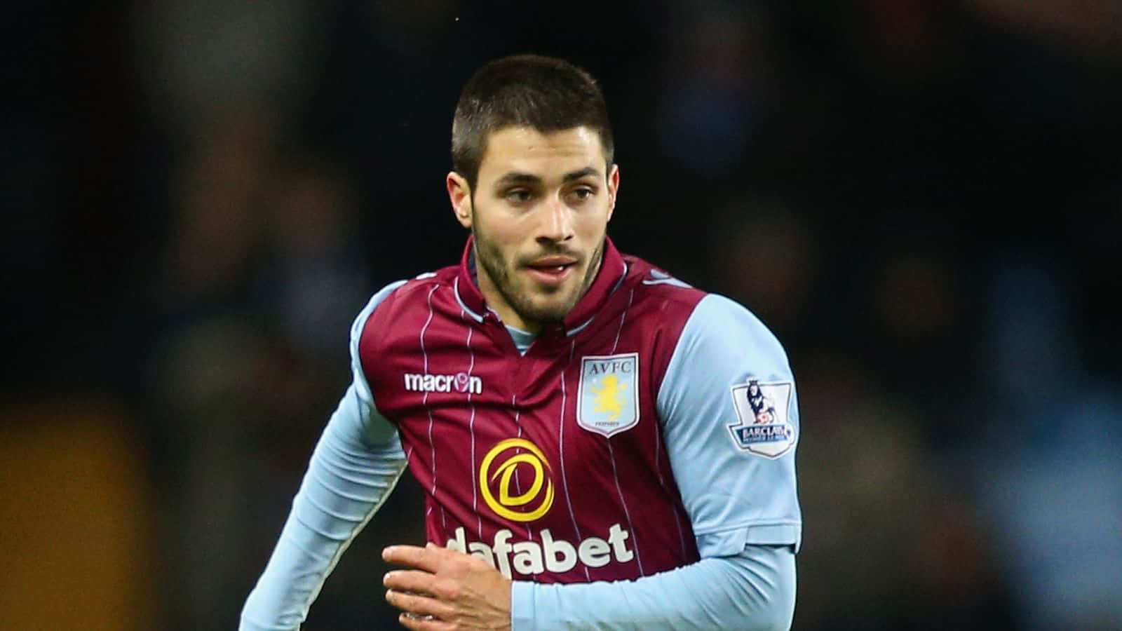 Avfc Player Carles Gil Running Background