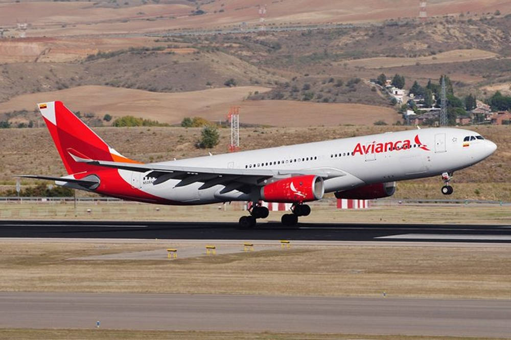 Avianca Airline Airbus A330 Aircraft During Take Off