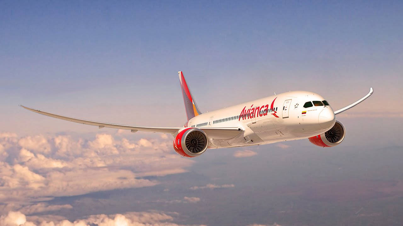 Avianca Airline Boeing 787 Dreamliner Aircraft Background