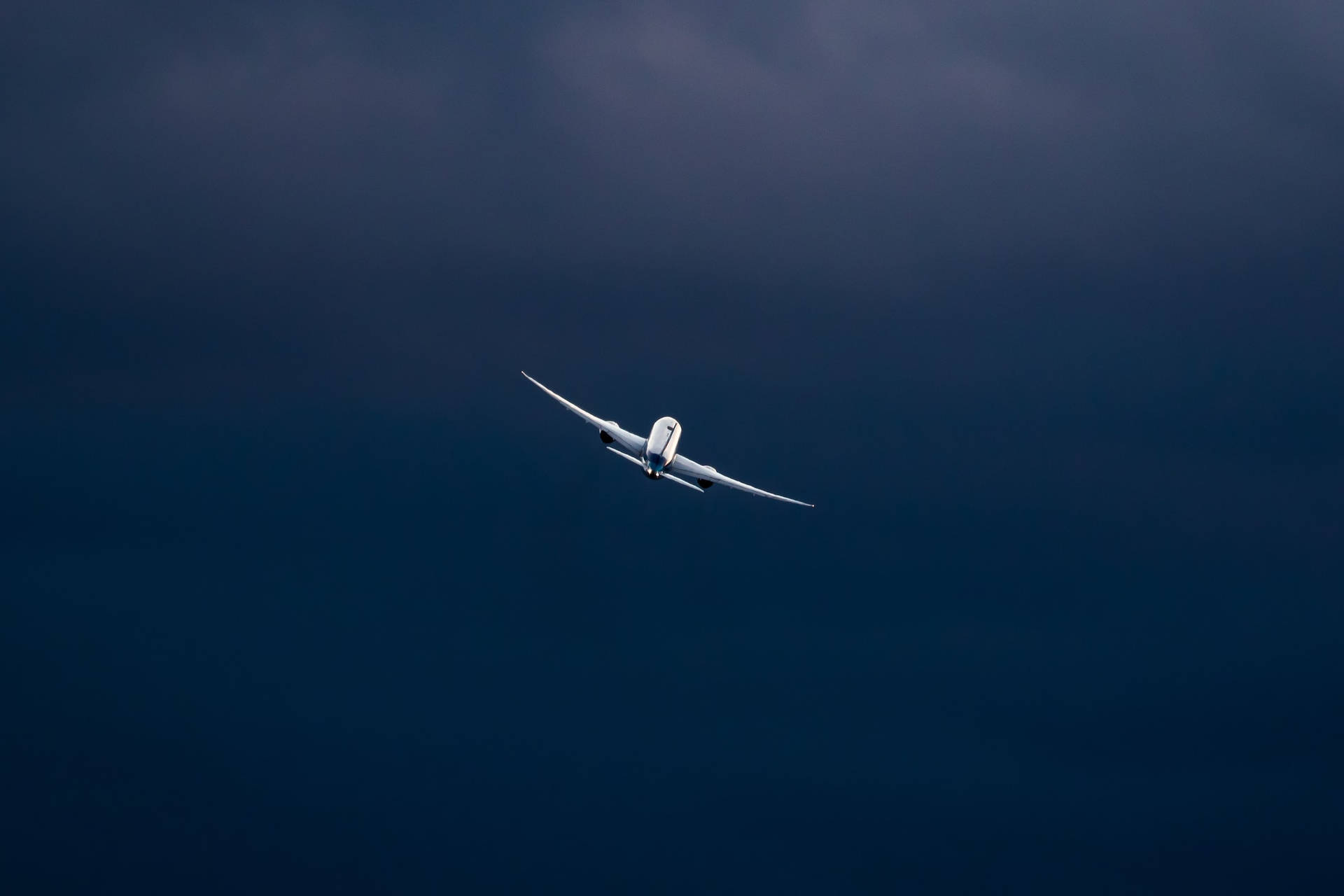 Aviation Airplane Flying In The Sky Background