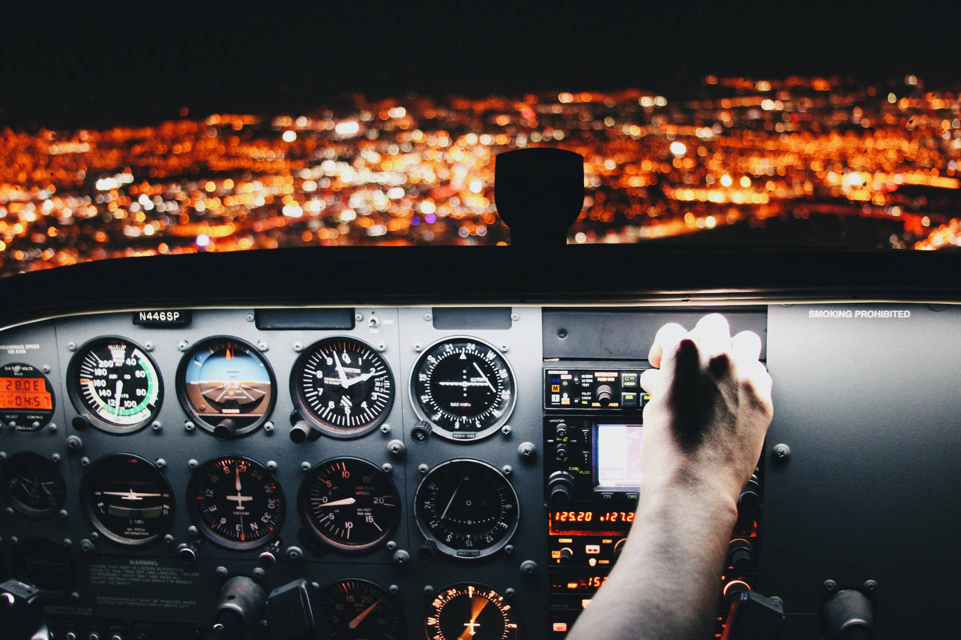 Aviation Cockpit Window View