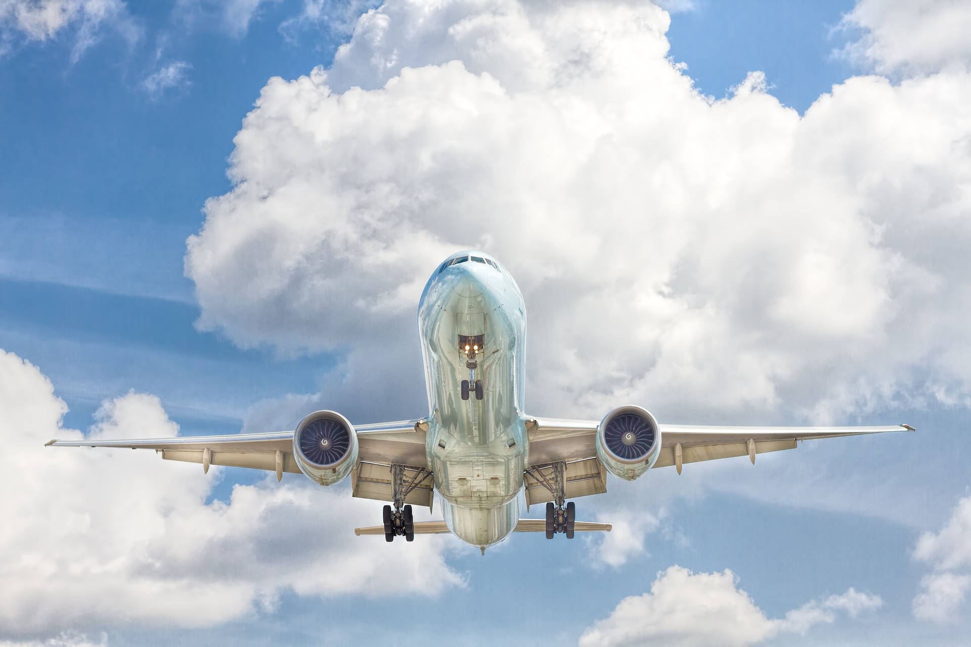 Aviation Landing Passenger Aircraft Background