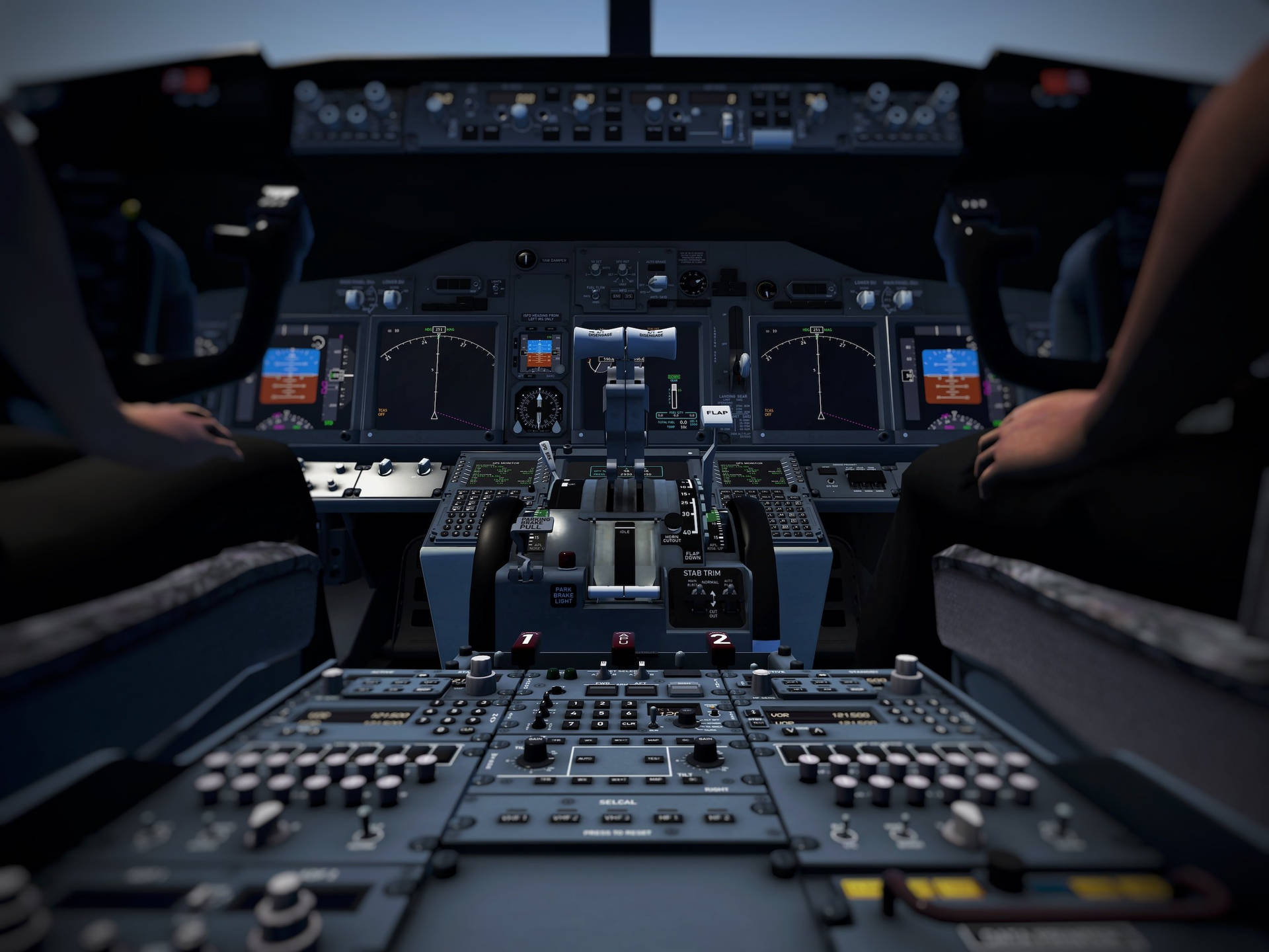 Aviator Airline Cockpit Background