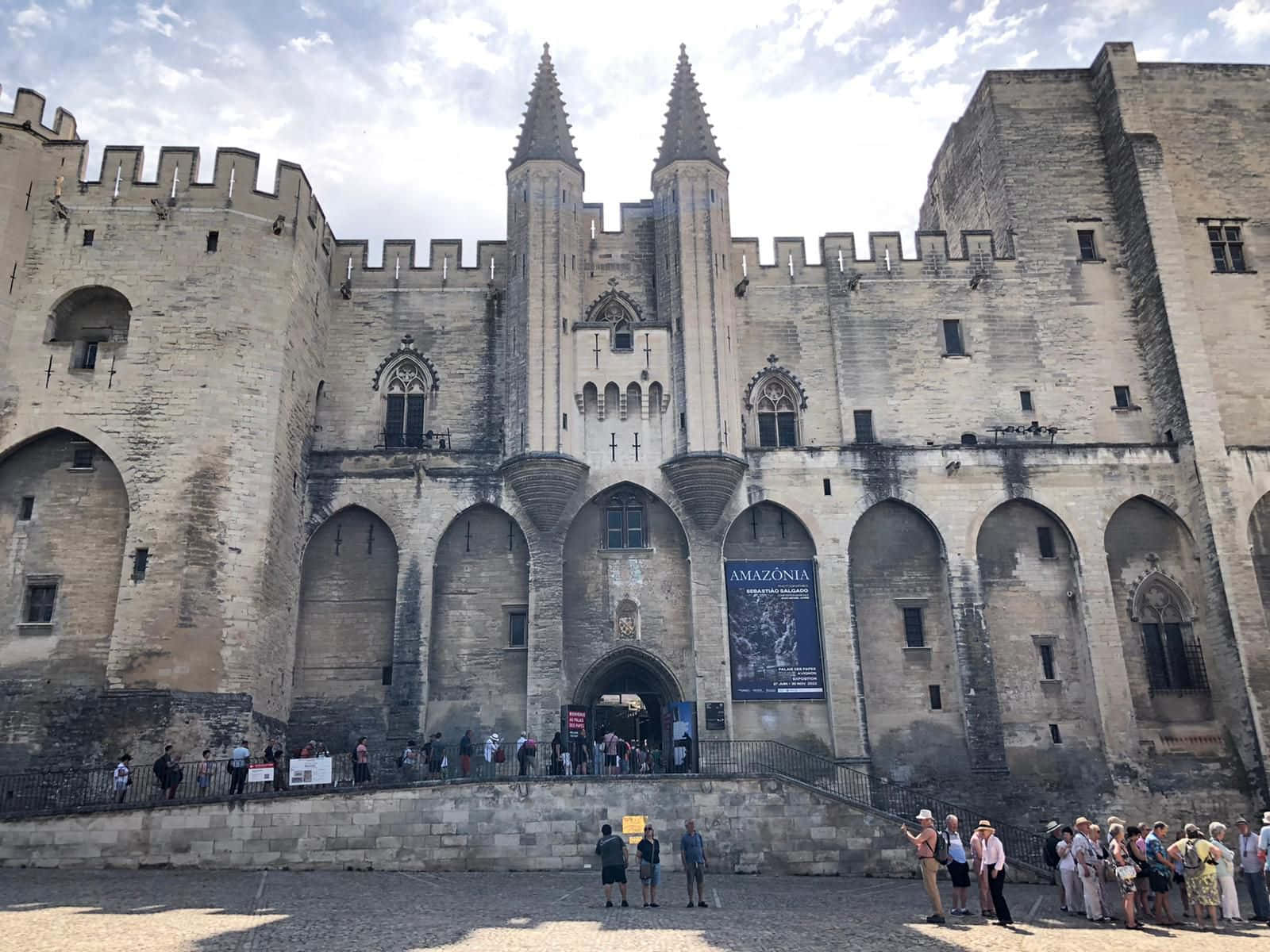 Avignon Papal Palace Travel Background