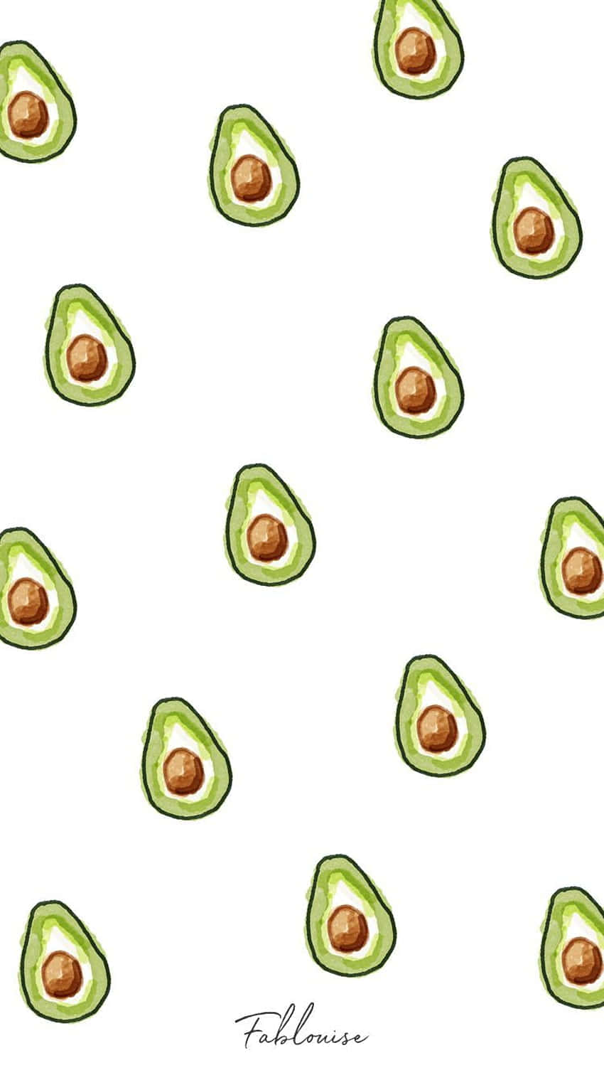 Avocado Iphone With Diagonal Patterns Background