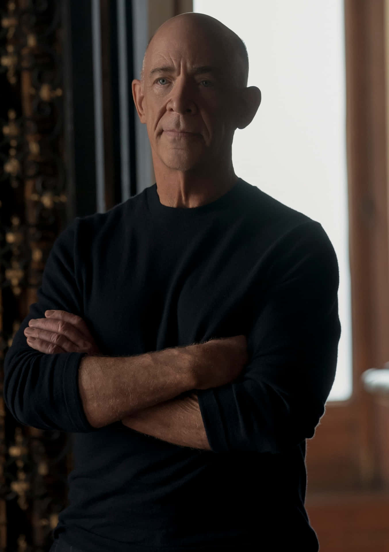 Award-winning Actor J.k. Simmons In A Powerful Moment.