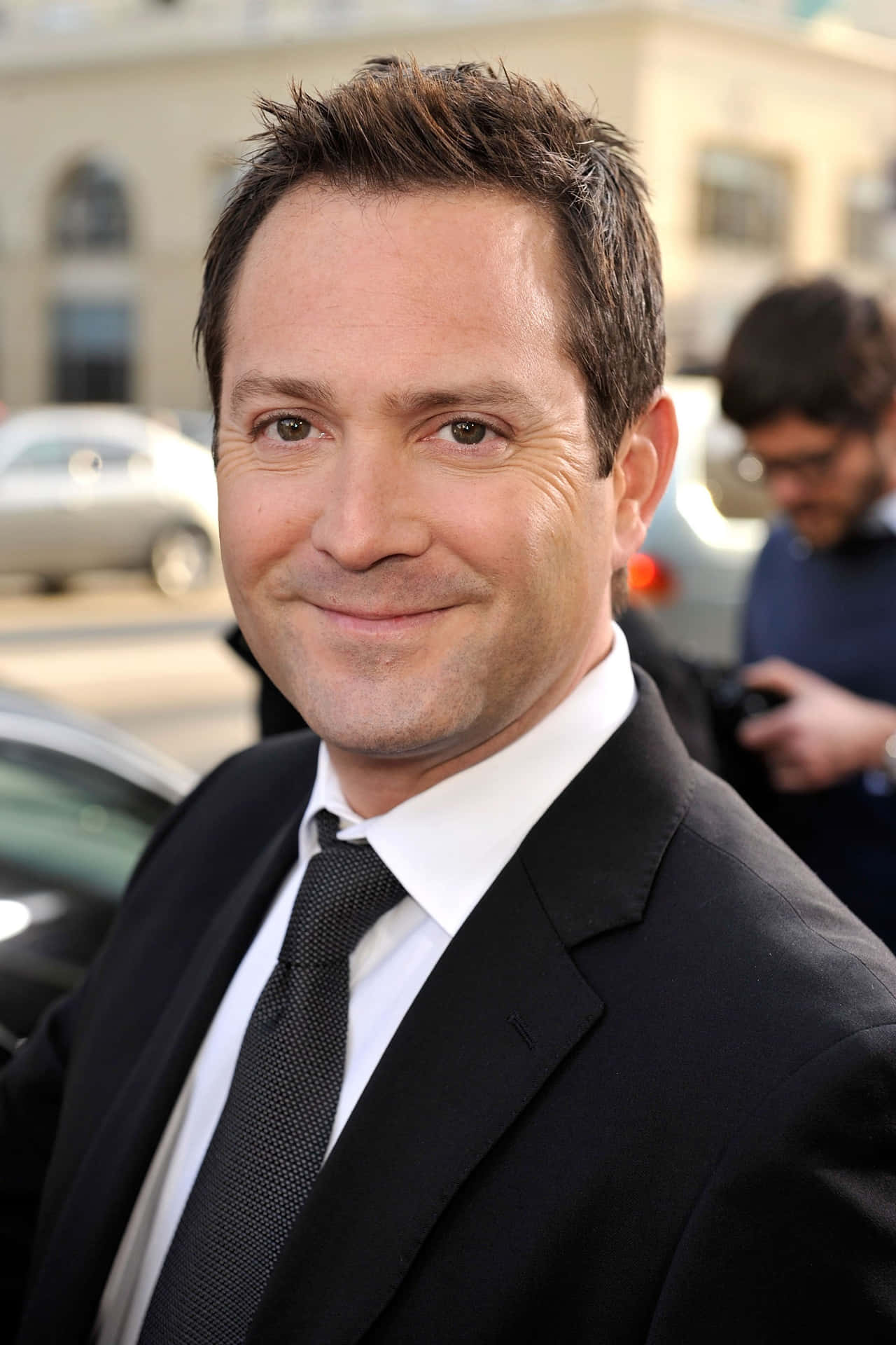 Award-winning Actor Thomas Lennon In A Casual Portrait. Background