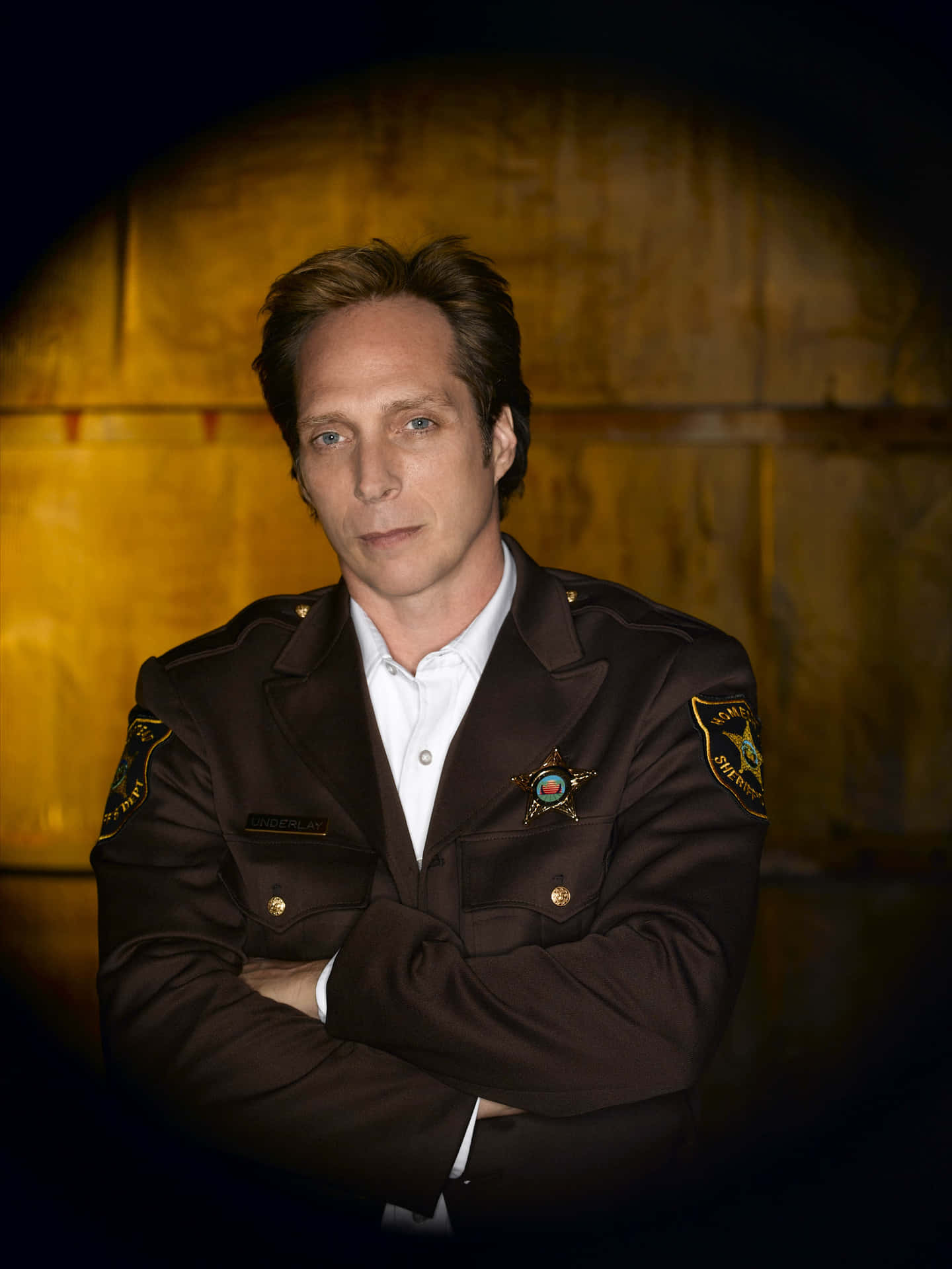Award-winning Actor William Fichtner Against A Dark Background. Background