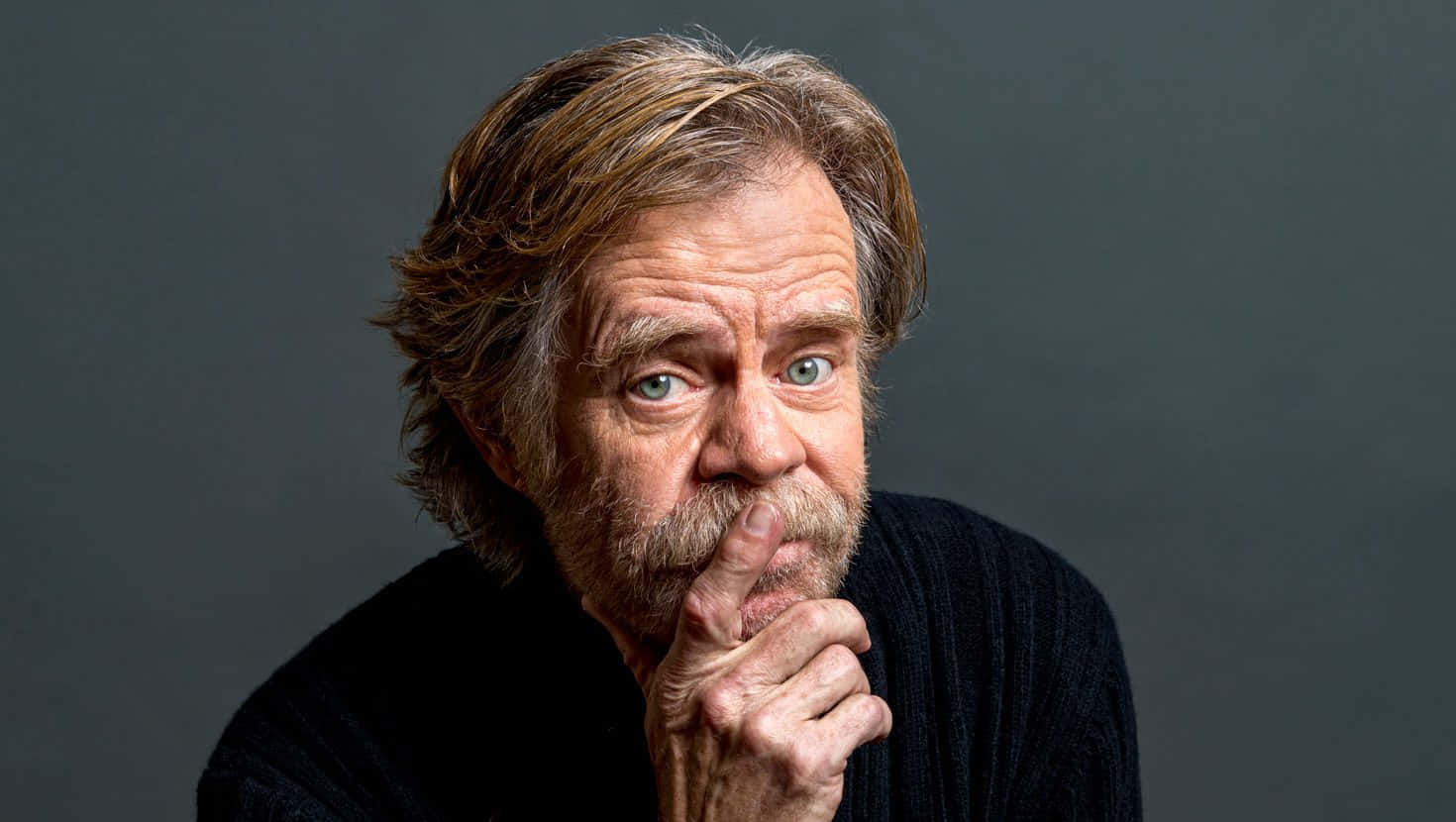 Award-winning Actor William H. Macy Posing For A Portrait. Background