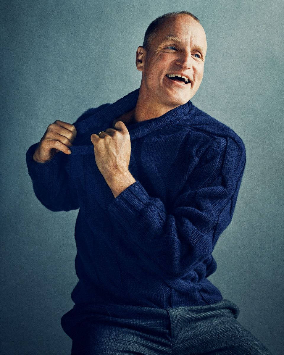 Award-winning Actor Woody Harrelson Portrait Background