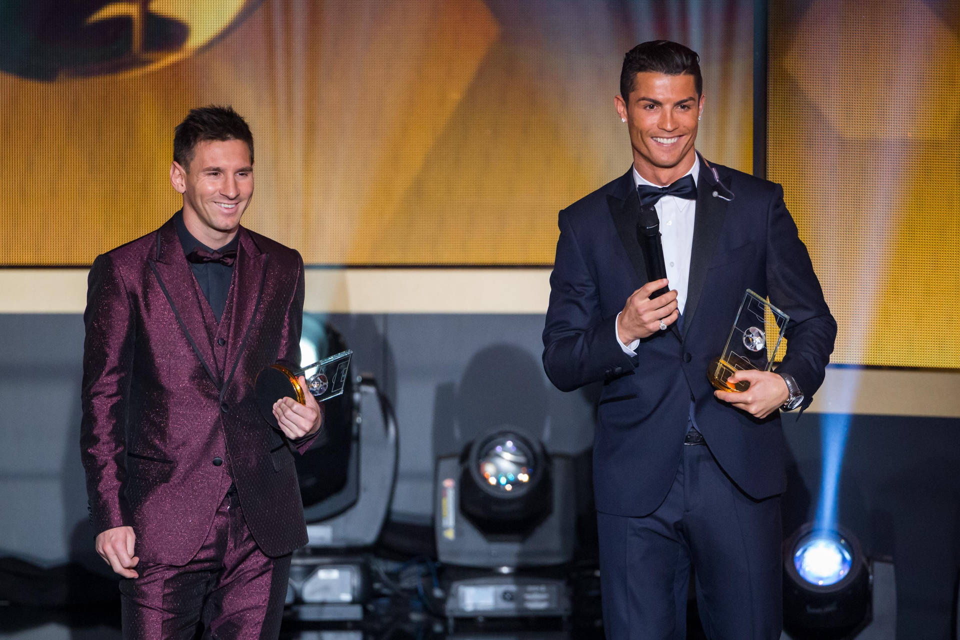 Awards Messi And Ronaldo 4k