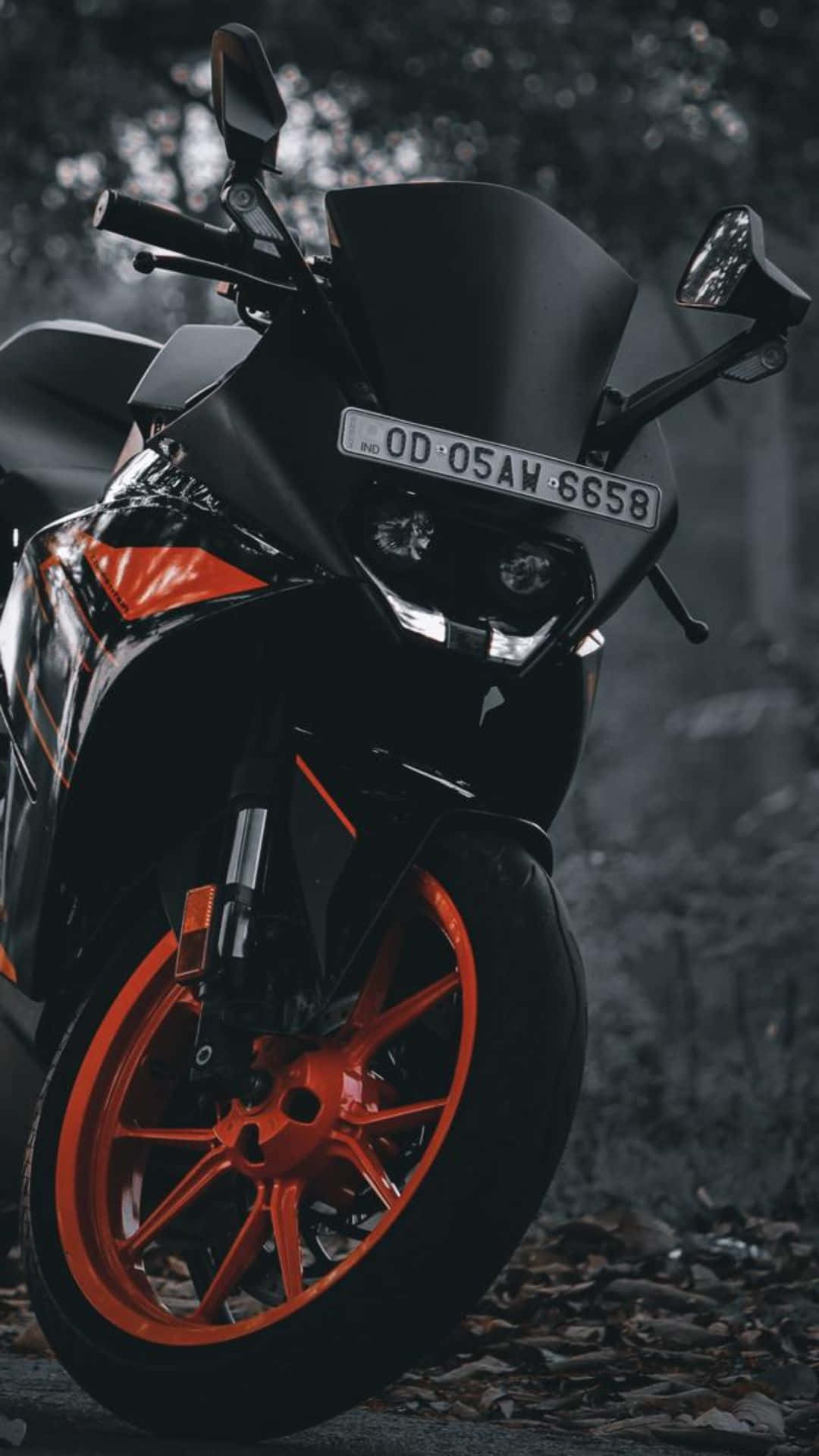Awe-dropping Shot Of A Ktm Dirt Bike In Action Background
