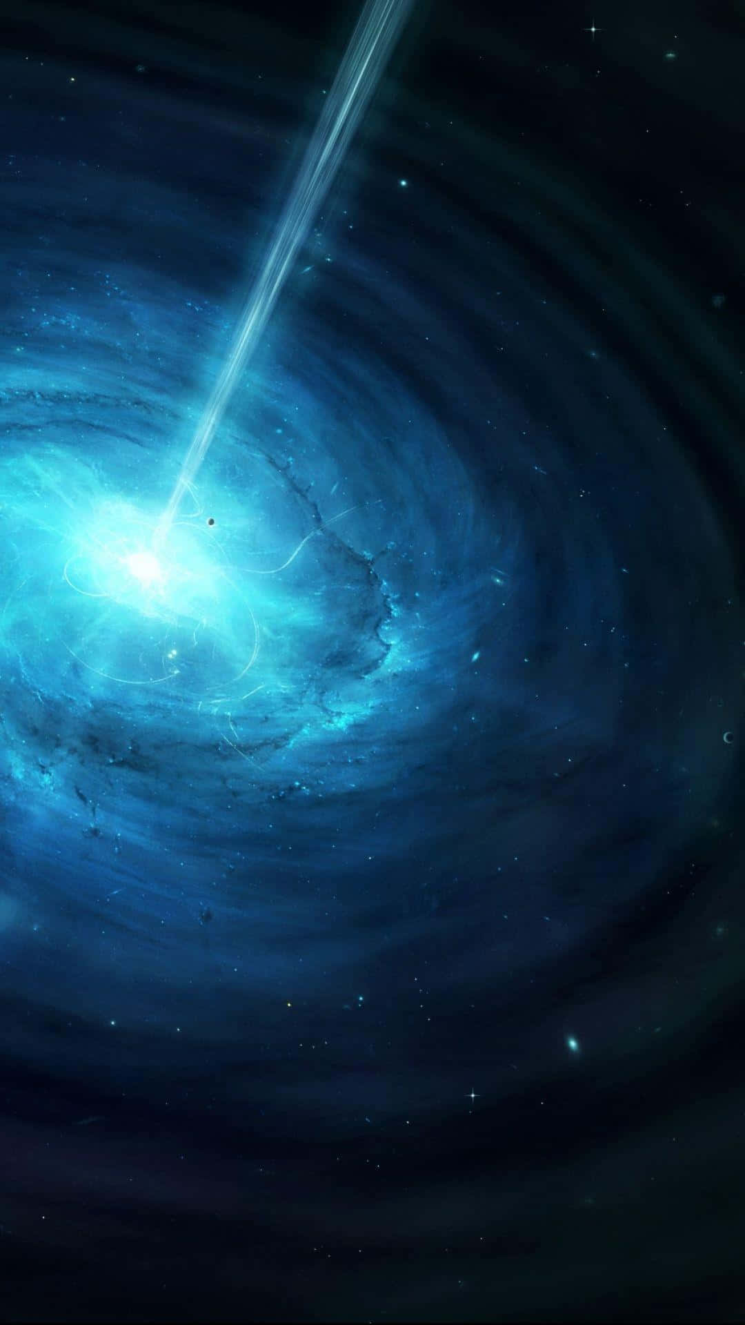 Awe-inspiring Quasar In Deep Space Background
