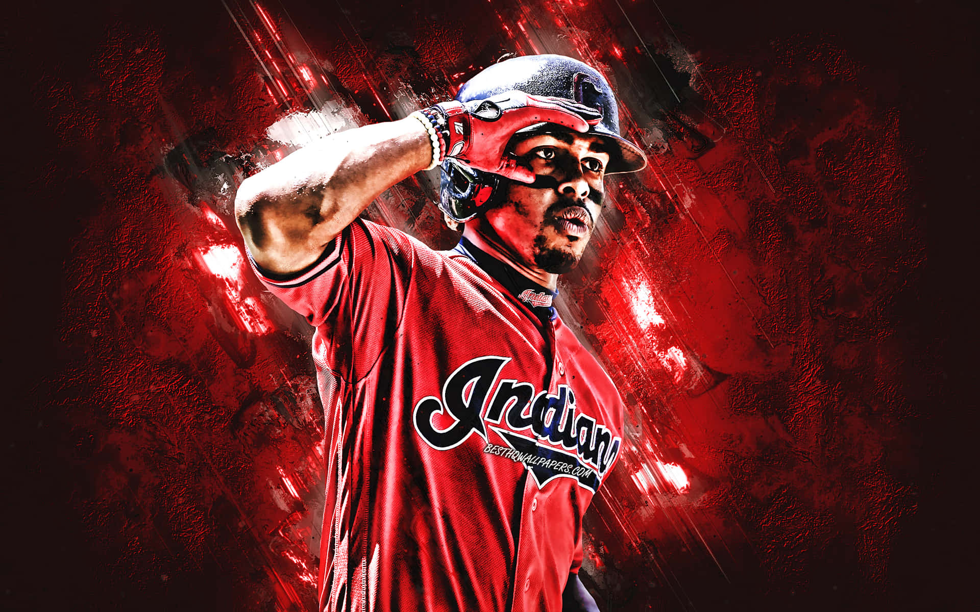 Awesome Baseball Red Aesthetic Background