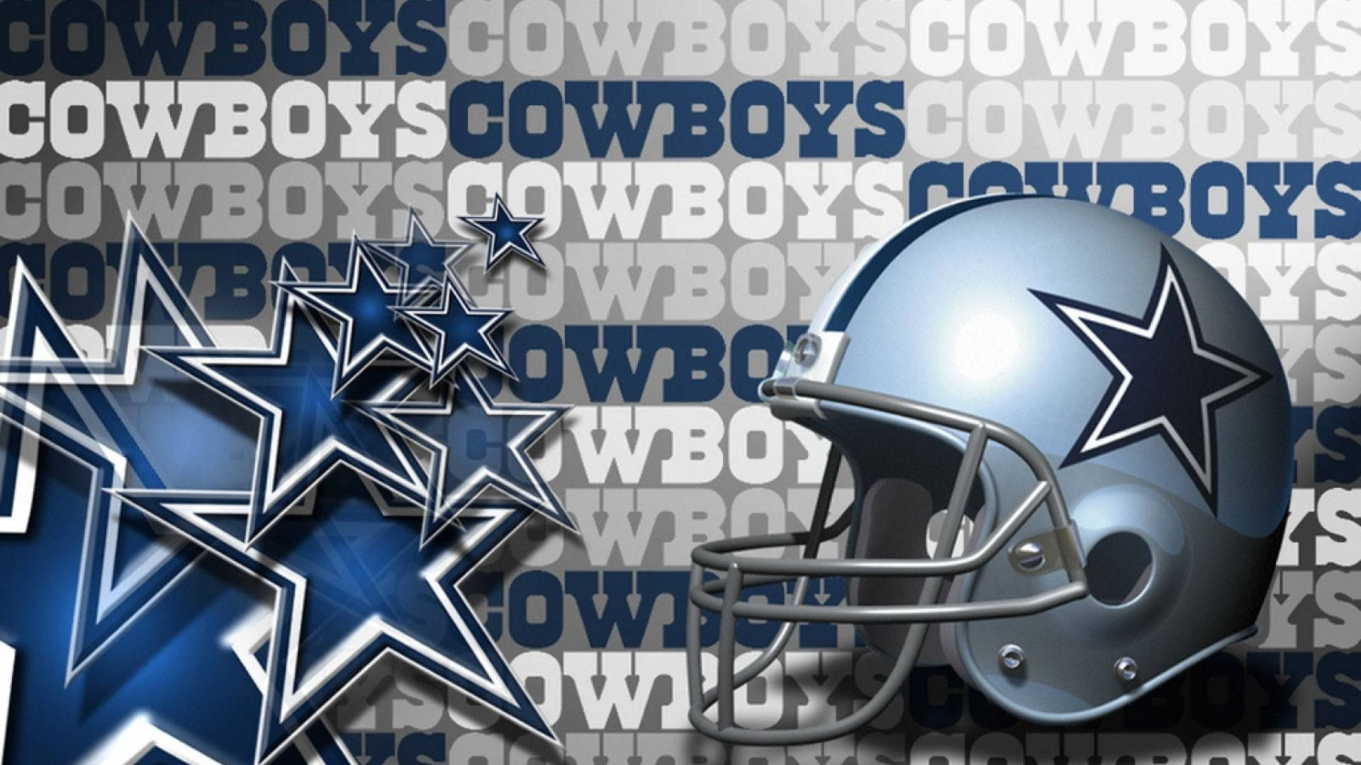 Awesome Dallas Cowboys Blue Stars Background