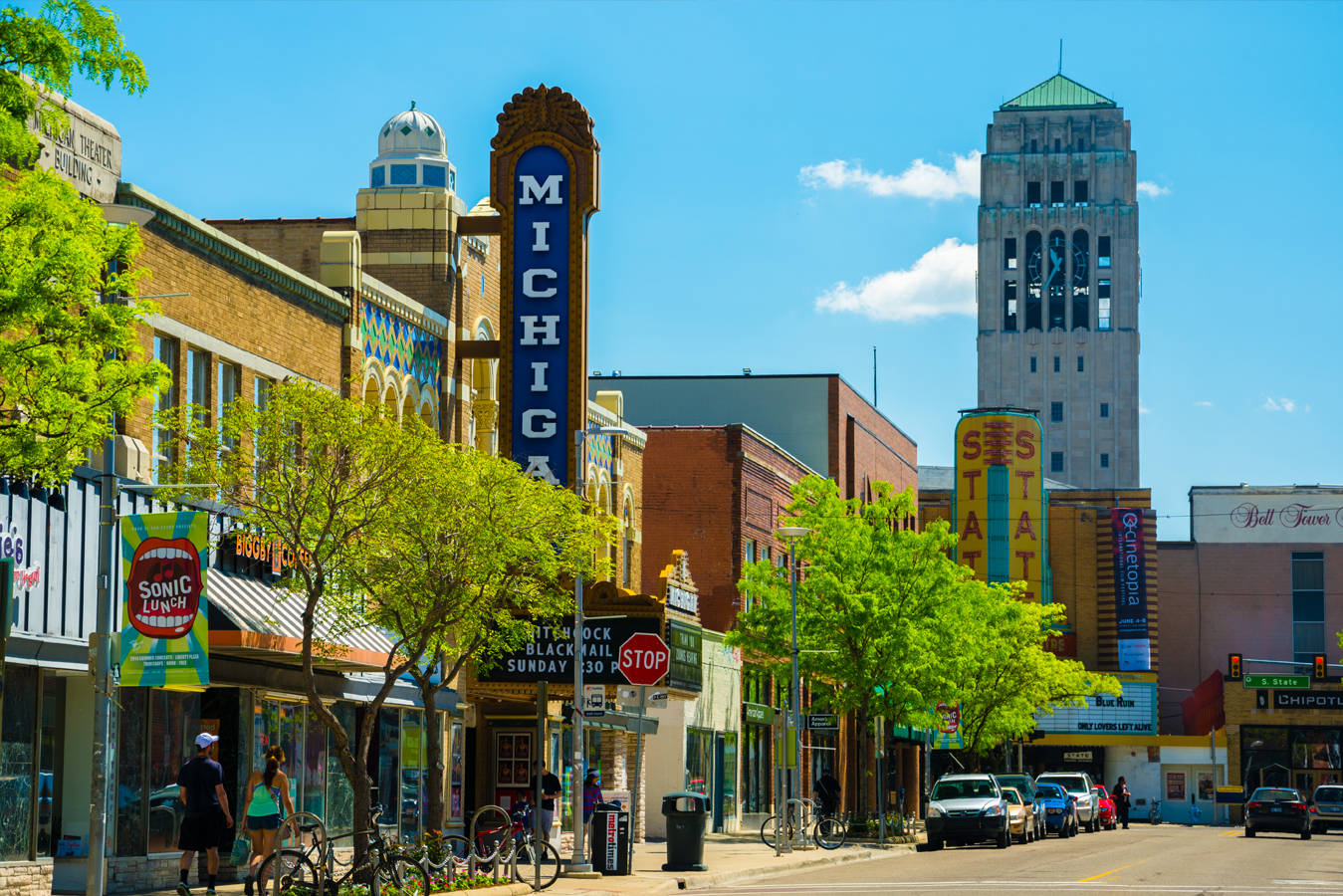 Awesome Downtown Ann Arbor Michigan Background