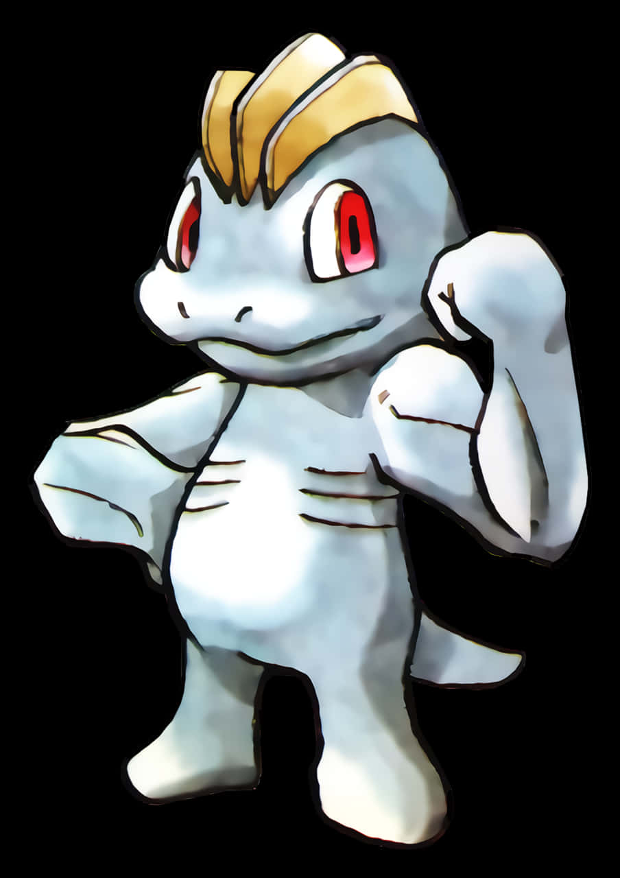 Awesome Drawing Of Machop Pokemon Background