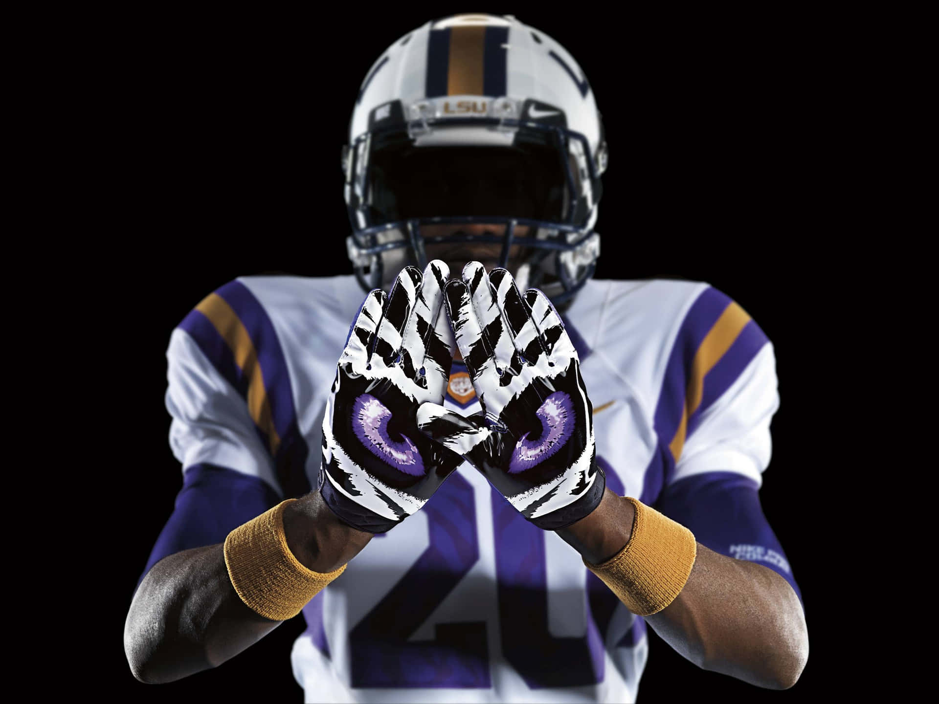 Awesome Football Lsu Gloves Background