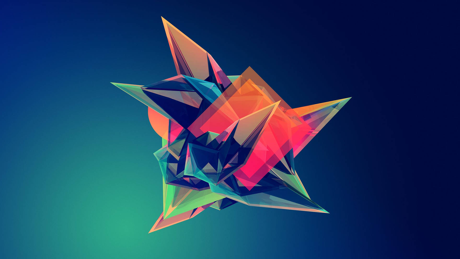 Awesome Geometric Shapes Origami Background