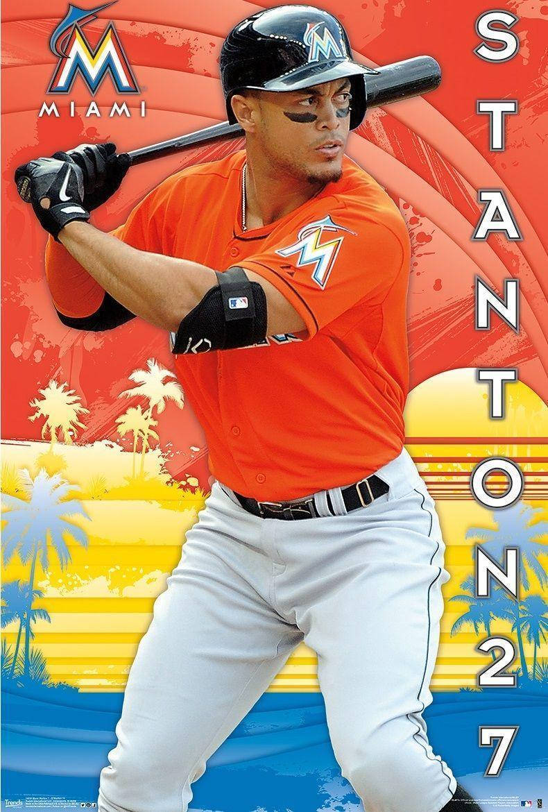 Awesome Giancarlo Stanton Poster Background