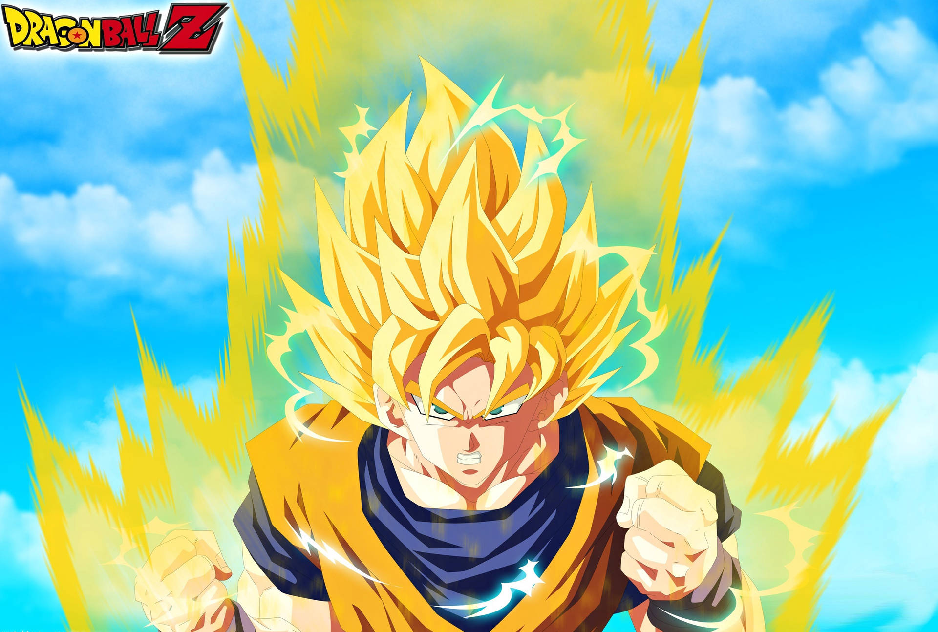 Awesome Goku In Dragon Ball Background