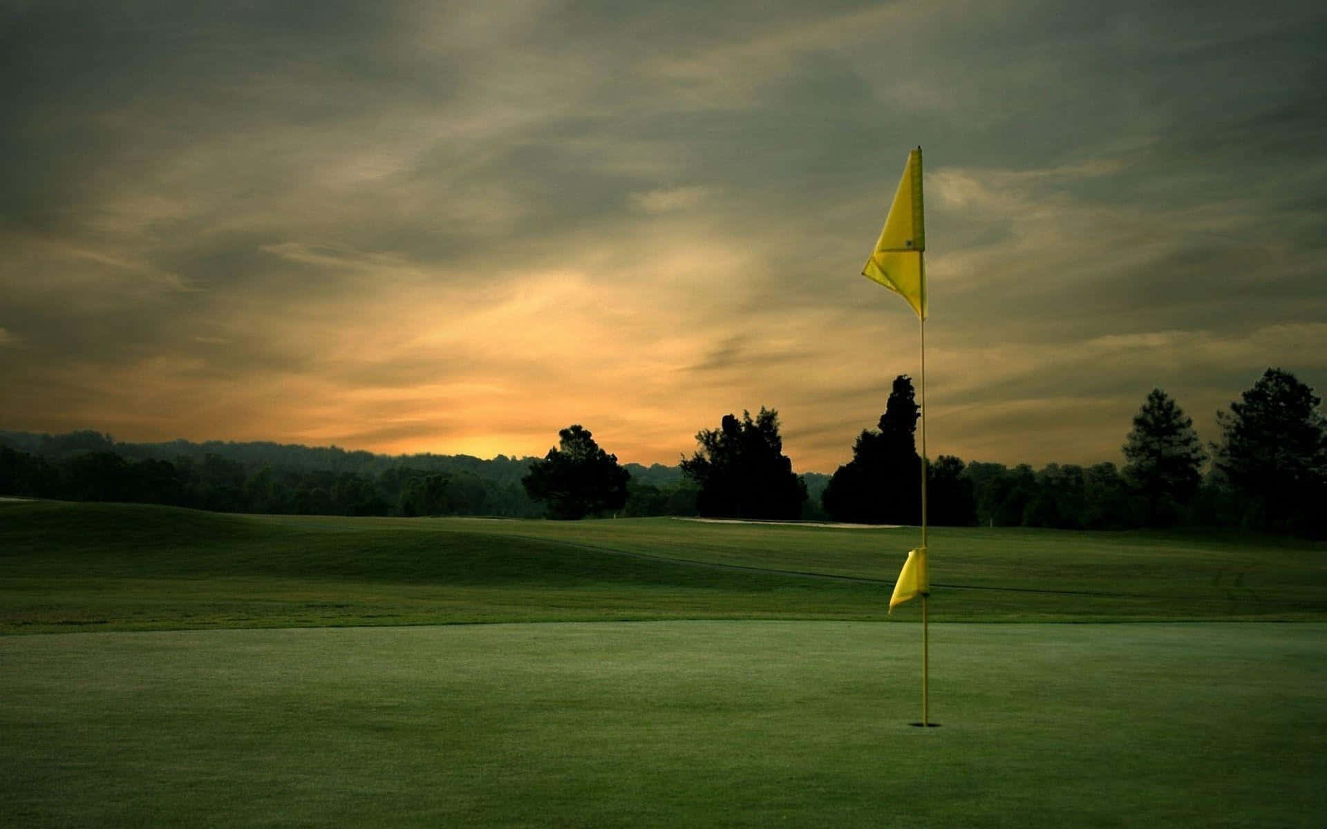 Awesome Golf Flagstick Background