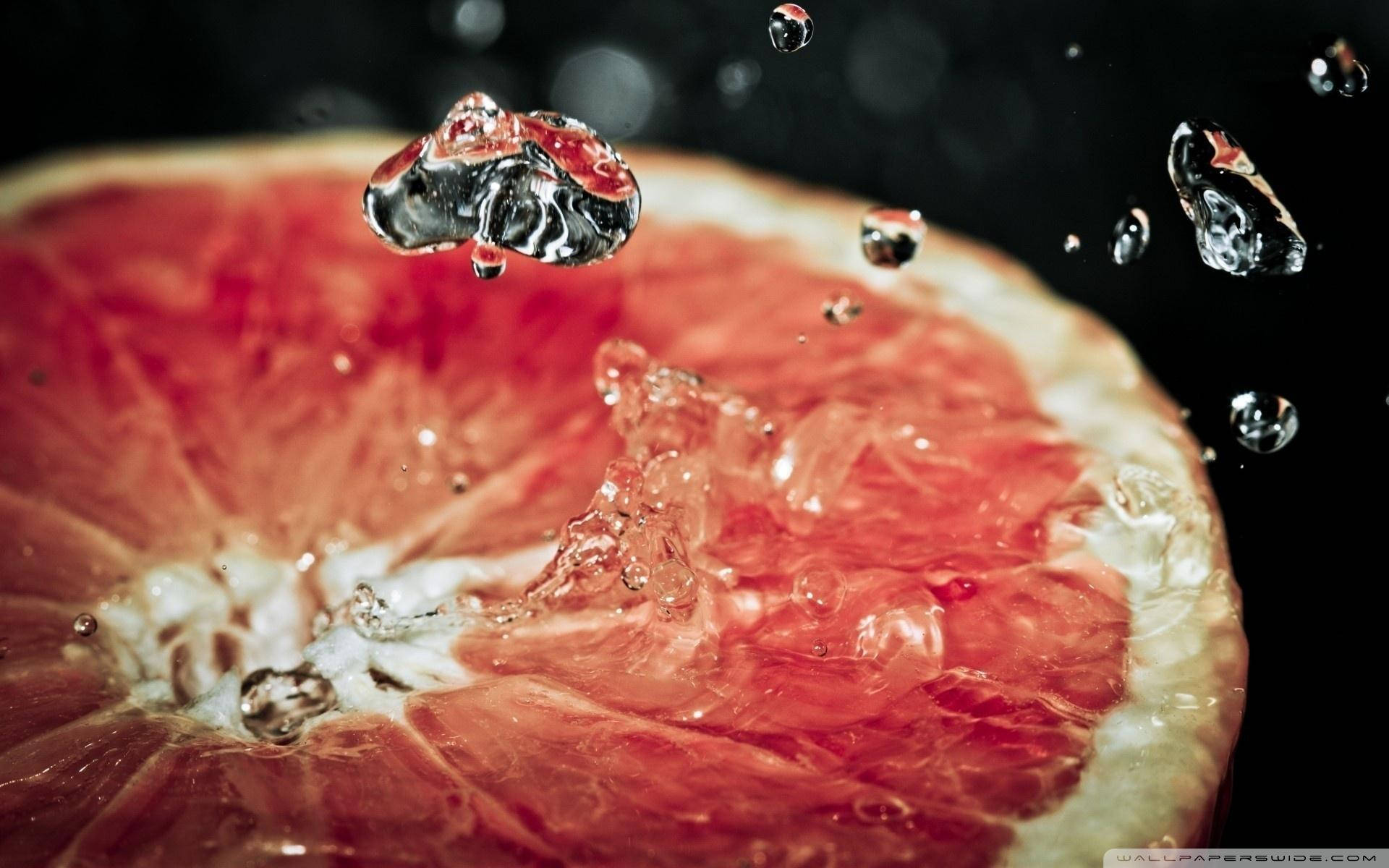 Awesome Grapefruit Dew Macro Shot