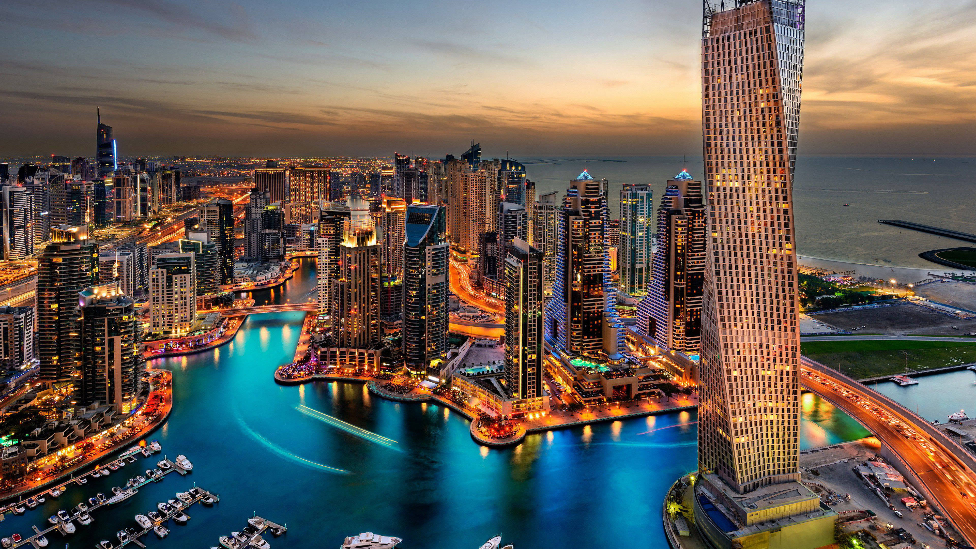 Awesome Hd Dubai Marina Background