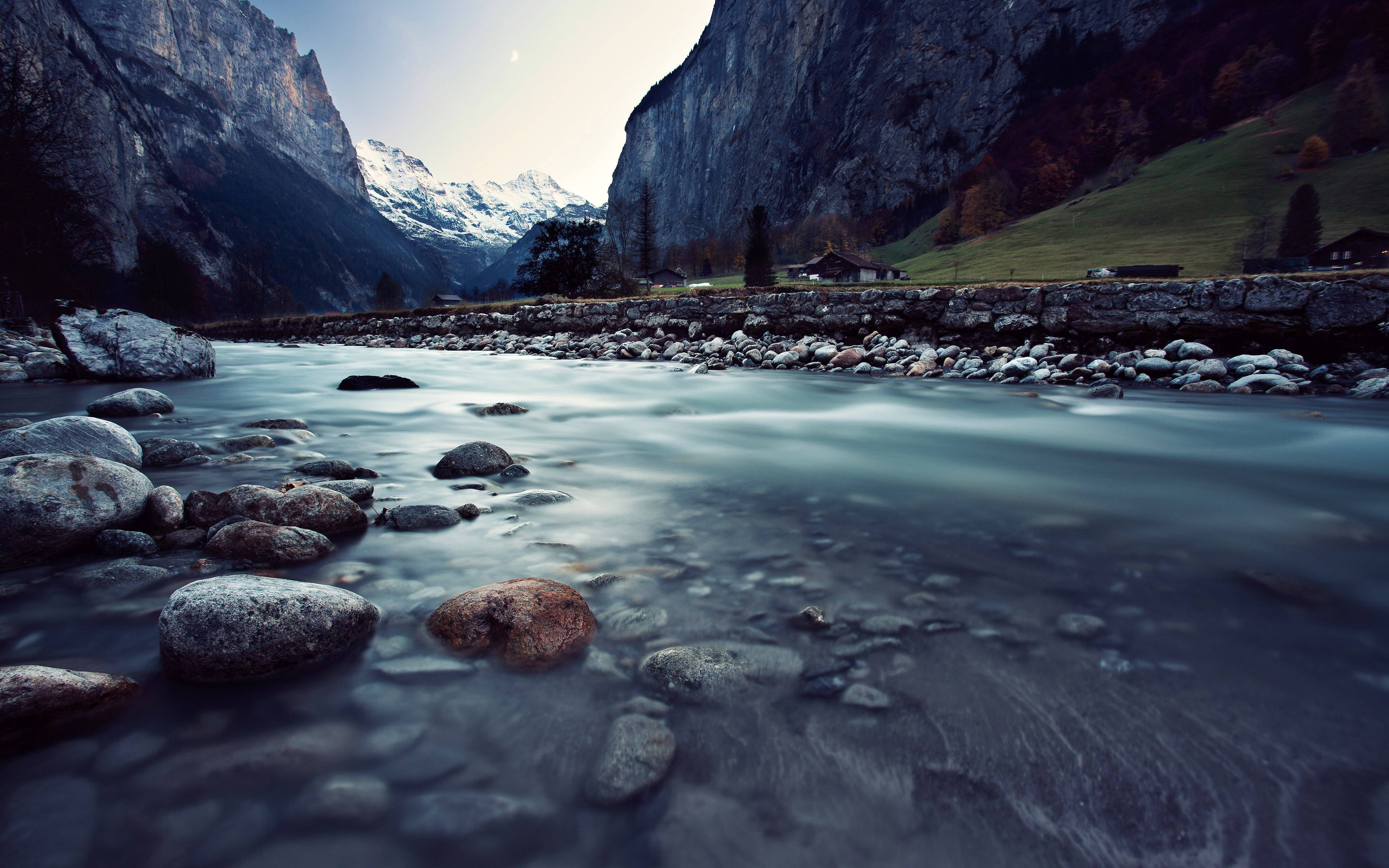 Awesome Hd Flowing River Background