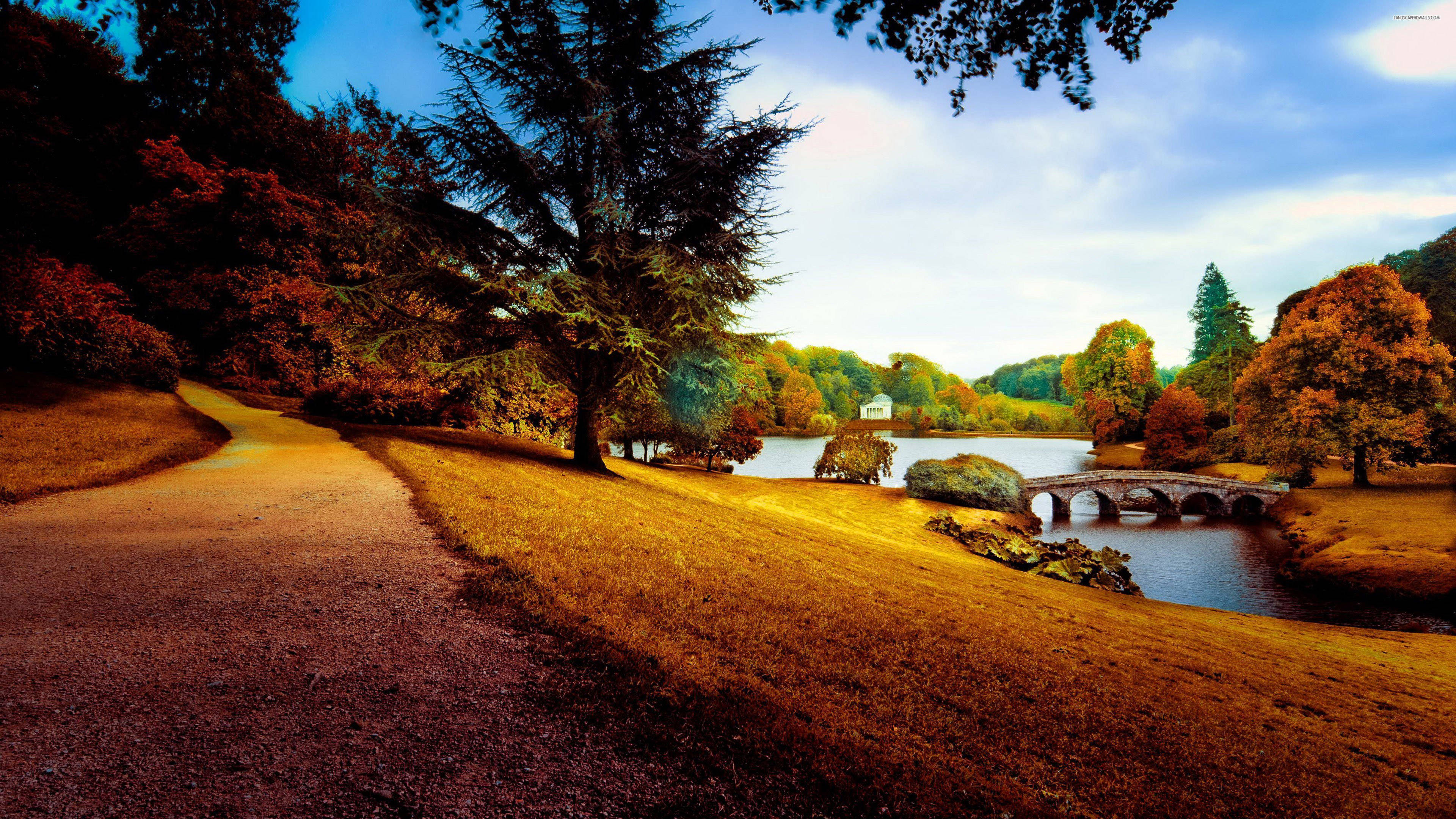 Awesome Hd Nature In Autumn Background