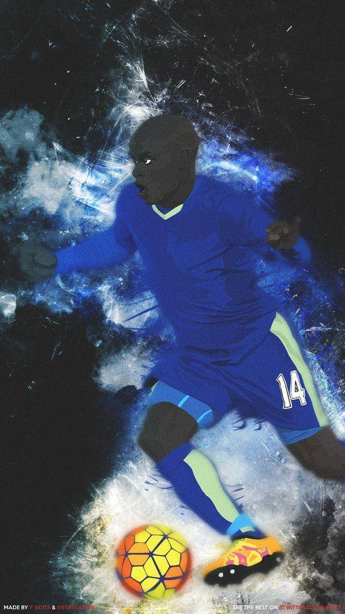 Awesome N'golo Kante Fan Art Background