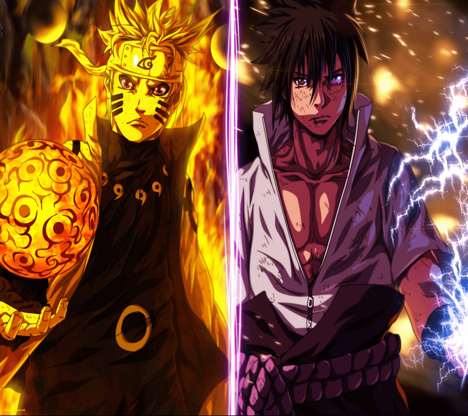 Awesome Naruto And Sasuke Rasengan Background