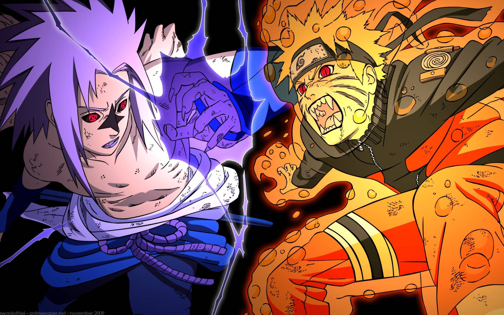 Awesome Naruto Fighting Sasuke