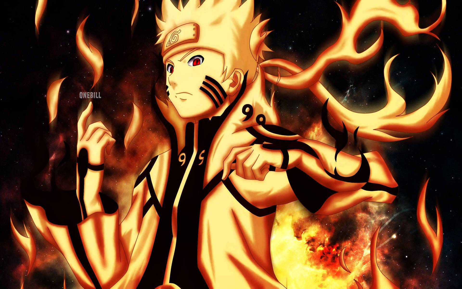 Awesome Naruto Nine Tails Chakra Mode