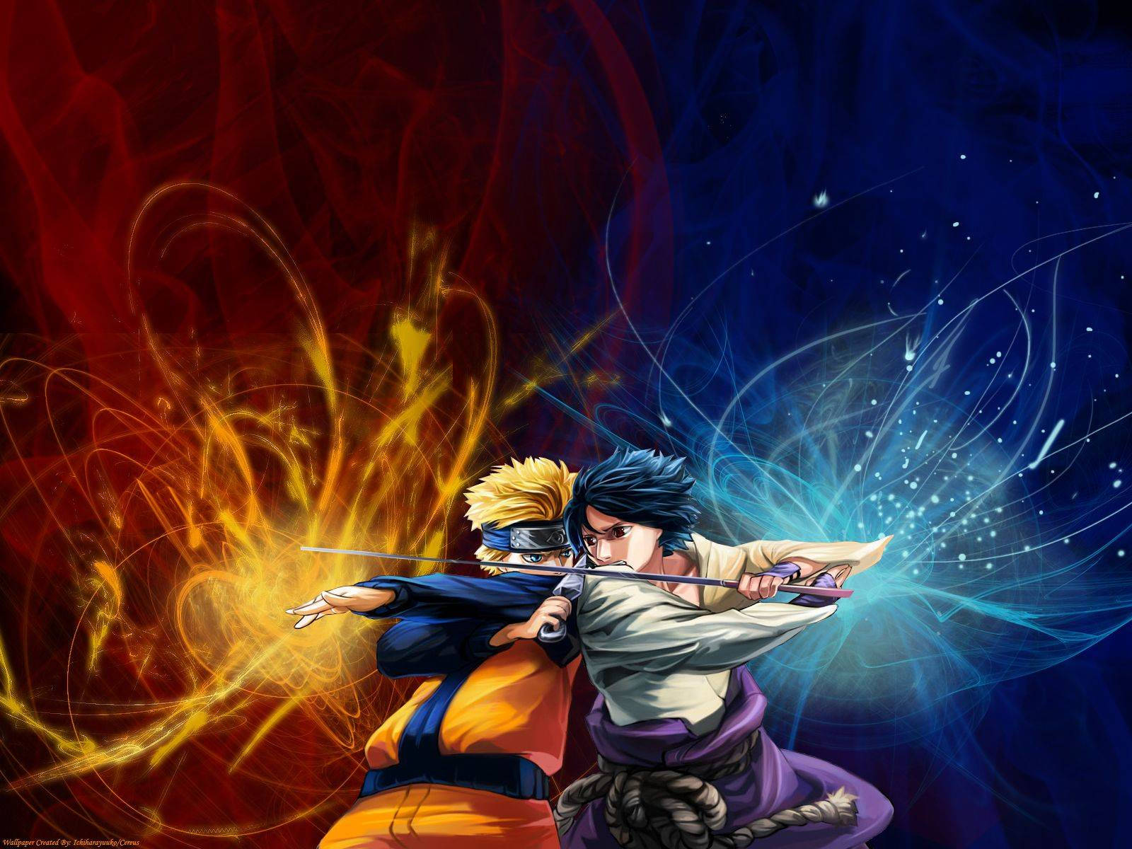 Awesome Naruto Versus Sasuke