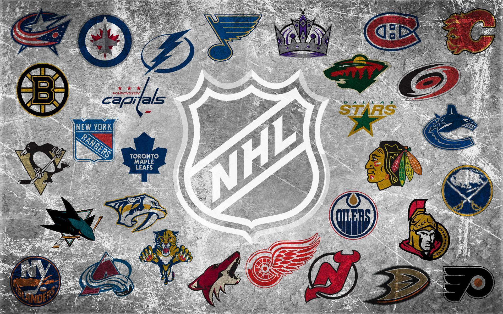 Awesome Nhl Ice Hockey Team Icons Background