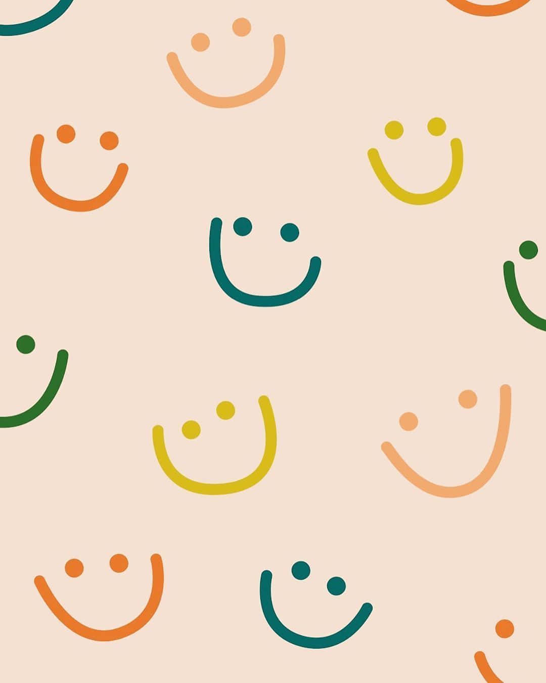 Awesome Print Of Happy Smile Background