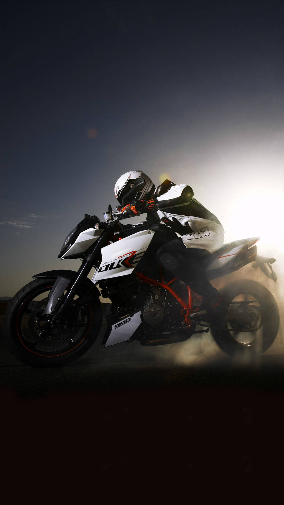 Awesome Racing Ktm Bike Background