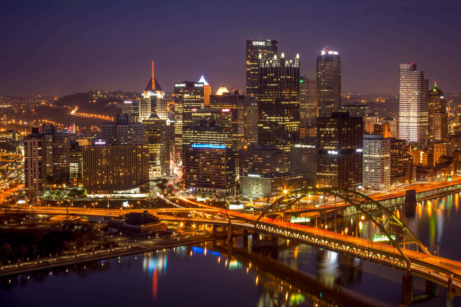 Awesome Timelapse Pittsburgh Skyline Background