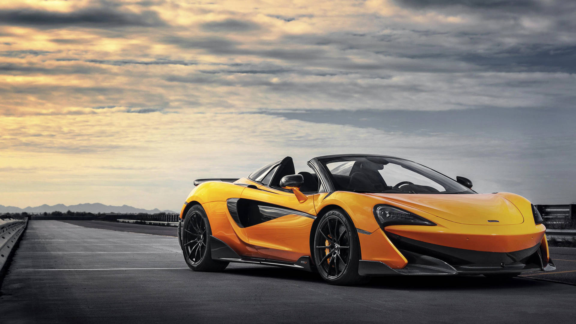 Awesome Yellow Mclaren Spyder Background