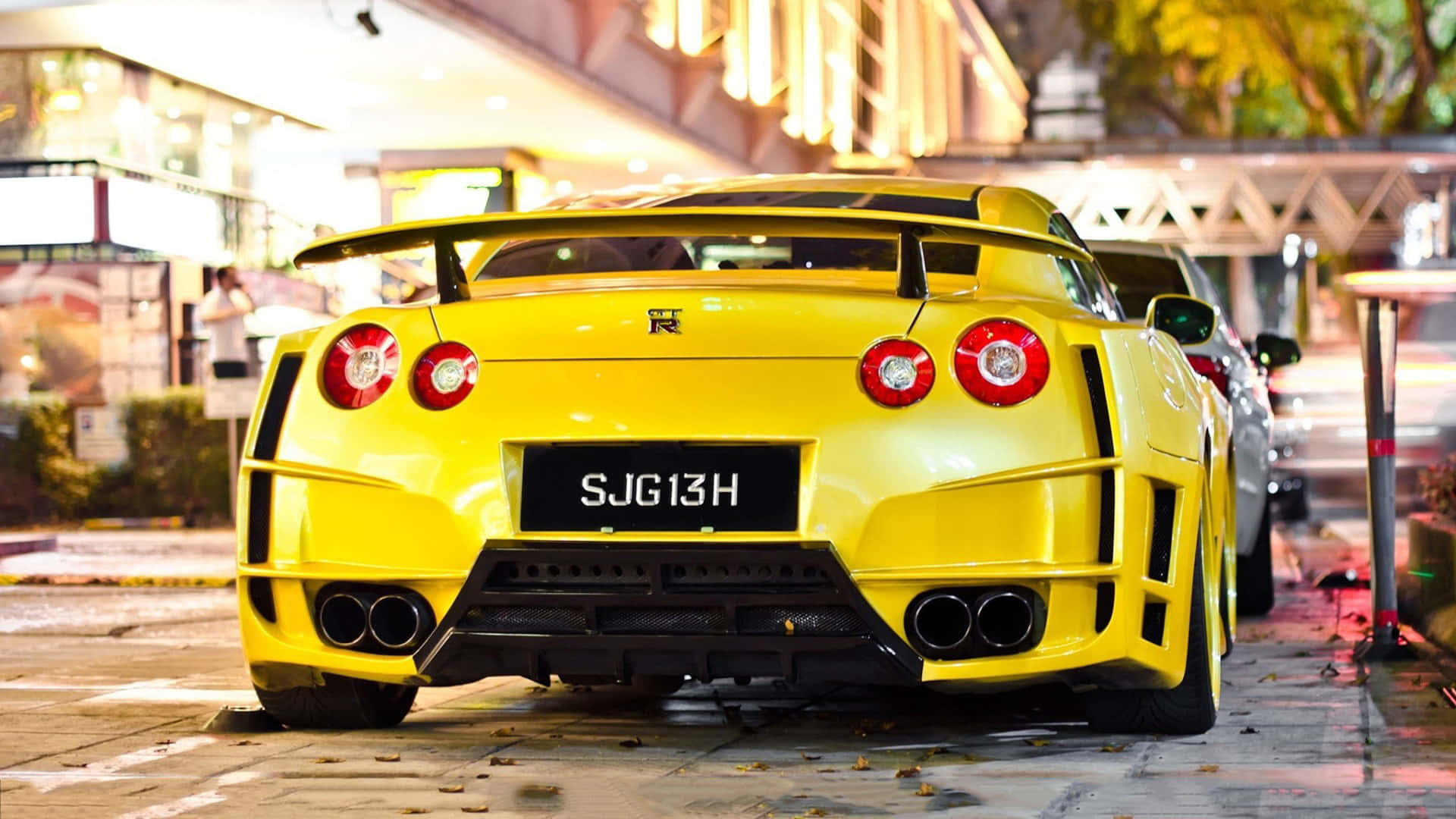 Awesome Yellow Nissan Gt-r Desktop Background