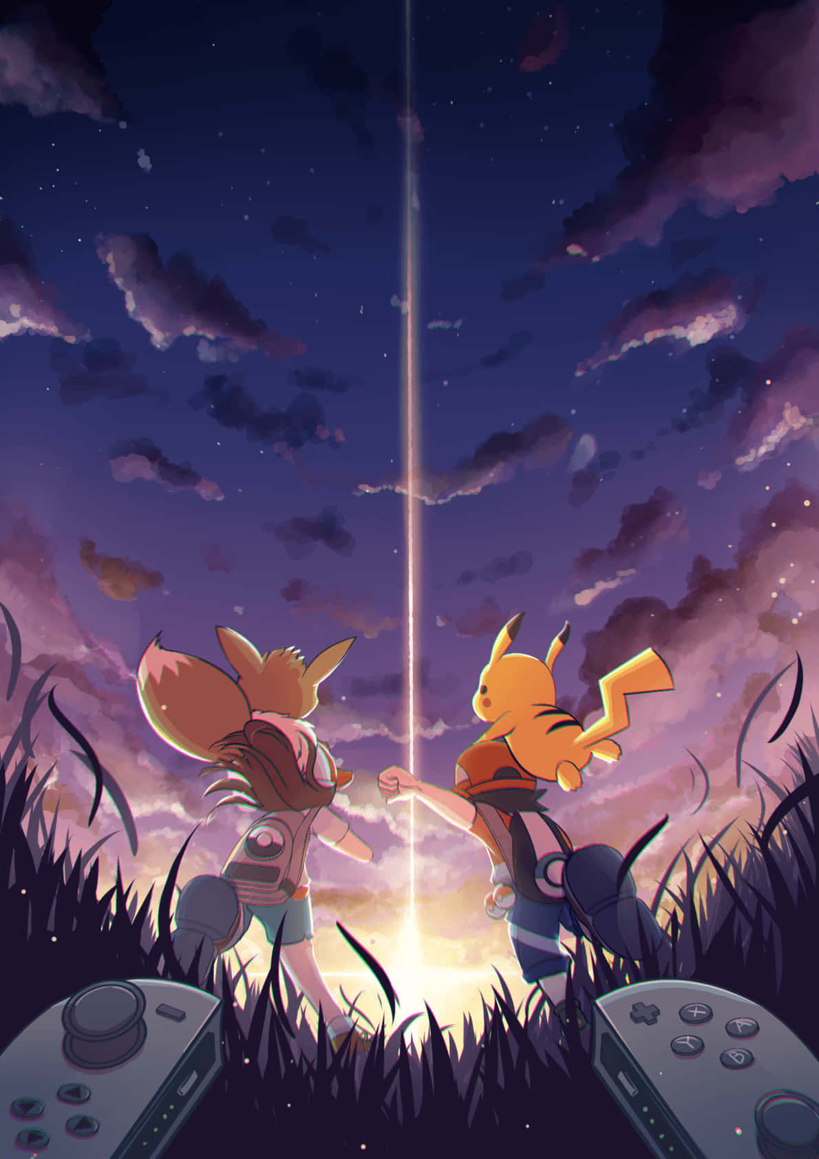 Awww, Two Of The Cutest Pokemon Buds Hanging Out Together! Background